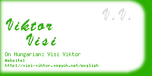 viktor visi business card